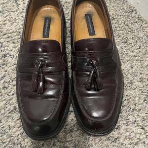 Bostonian First Flex Men's Burgundy Leather Tassel Loafers 25059